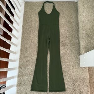 Wilfred Olive Green Halter Jumpsuit